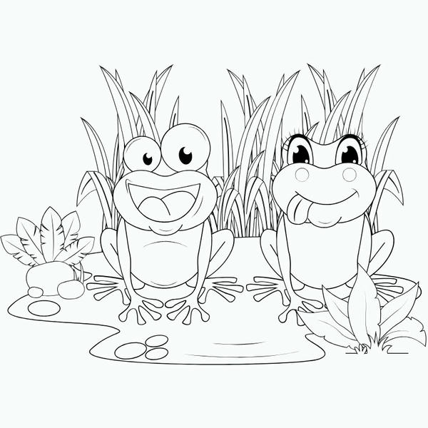 tranh tô màu con ếch 23