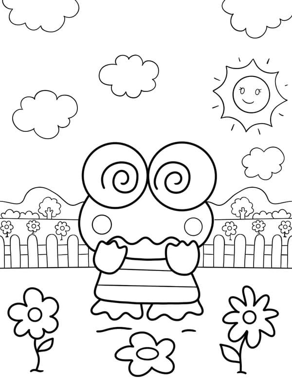 tranh tô màu con ếch 25