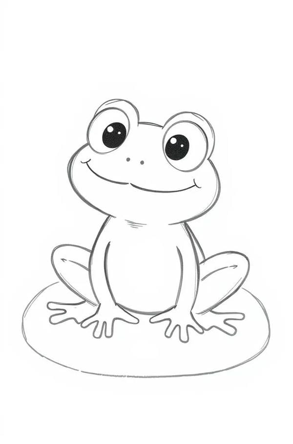 tranh tô màu con ếch 27