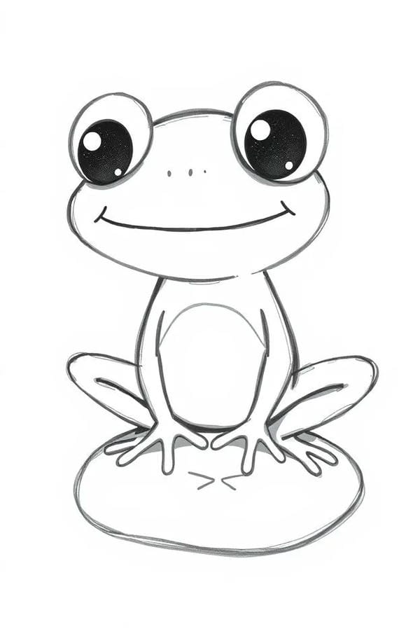 tranh tô màu con ếch 29