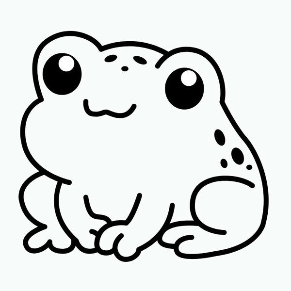 tranh tô màu con ếch 3