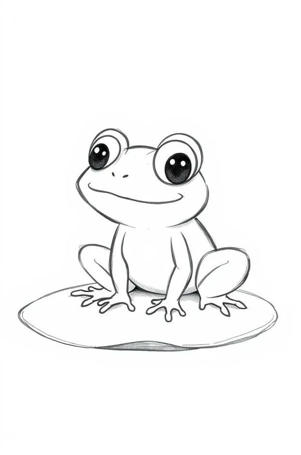 tranh tô màu con ếch 30
