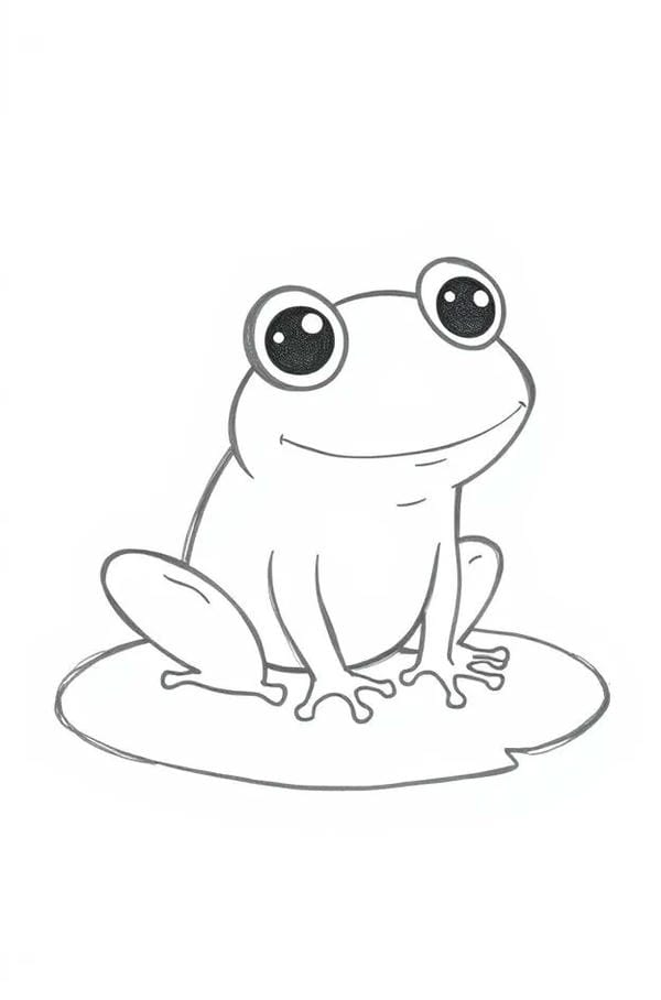 tranh tô màu con ếch 32