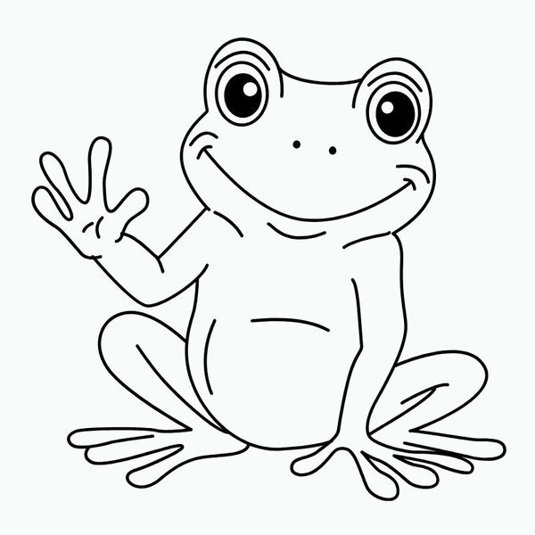 tranh tô màu con ếch 4