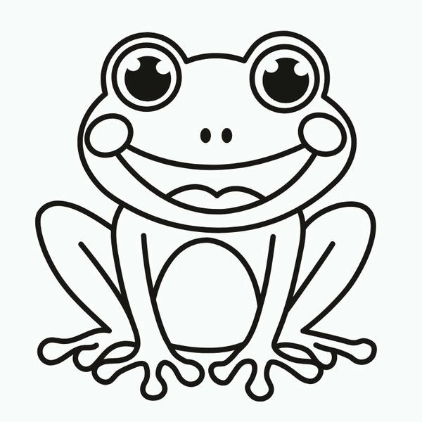 tranh tô màu con ếch