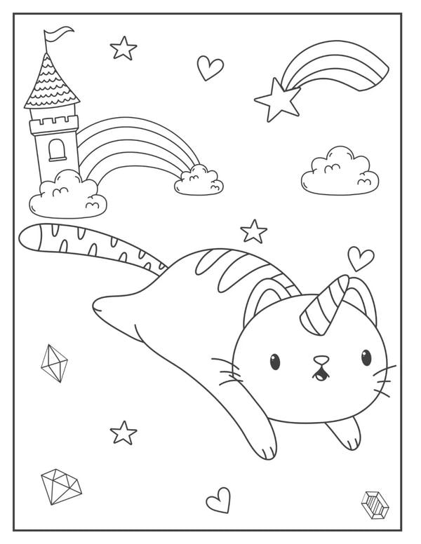 tranh tô màu con mèo 22