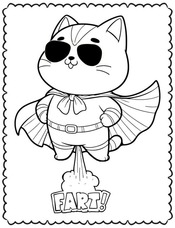 tranh tô màu con mèo 33