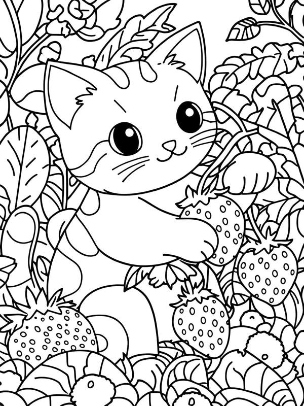 tranh tô màu con mèo 9