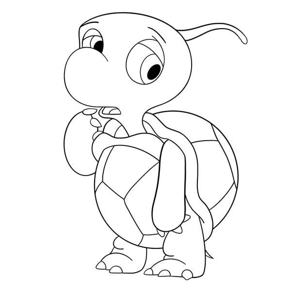 tranh tô màu con rùa 11