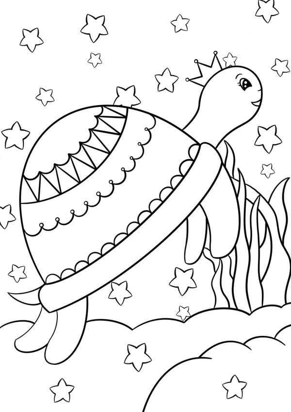 tranh tô màu con rùa 13