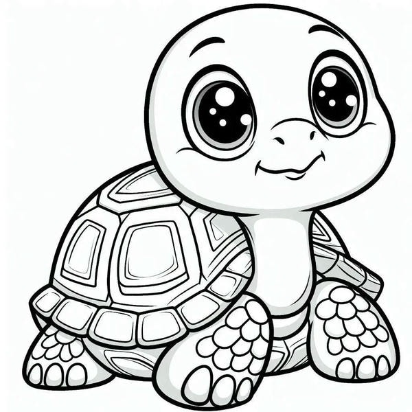 tranh tô màu con rùa 18