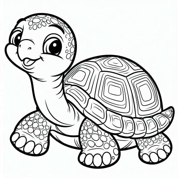 tranh tô màu con rùa 20
