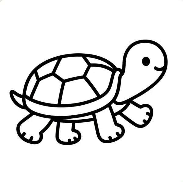 tranh tô màu con rùa 36