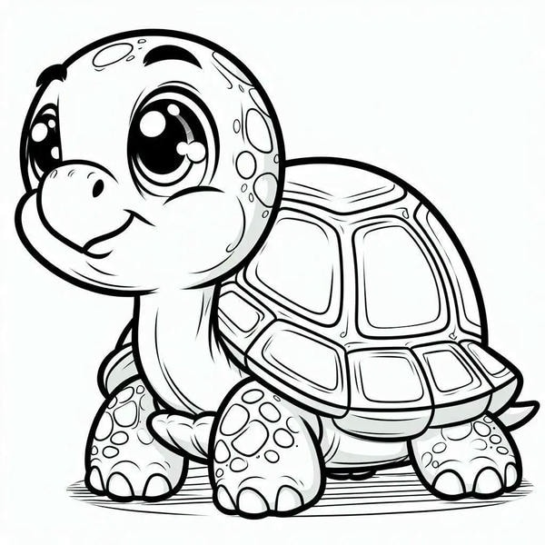 tranh tô màu con rùa 6