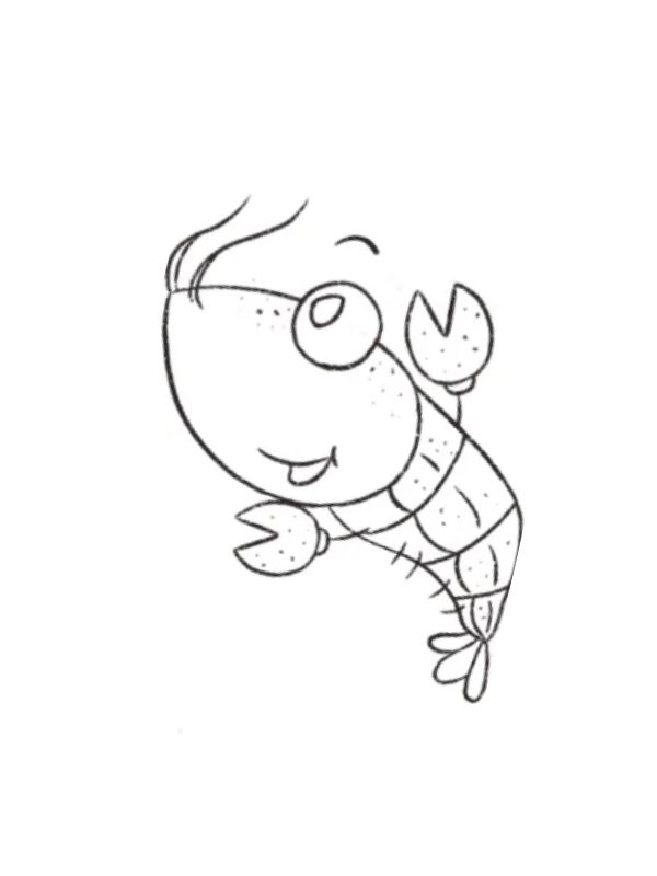 tranh tô màu con tôm 13