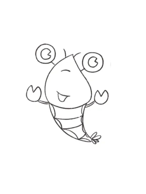 tranh tô màu con tôm 14