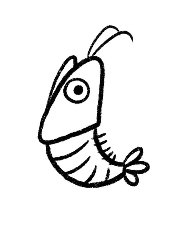 tranh tô màu con tôm 17