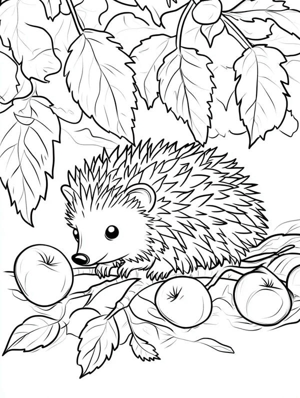 tranh tô màu con vật sống trong rừng 1