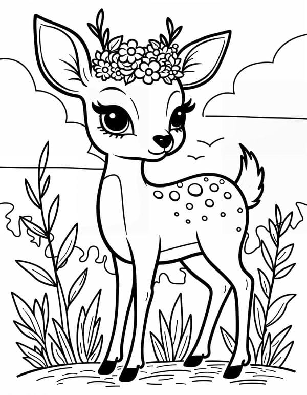 tranh tô màu con vật sống trong rừng 10