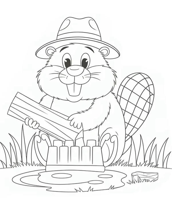 tranh tô màu con vật sống trong rừng 10