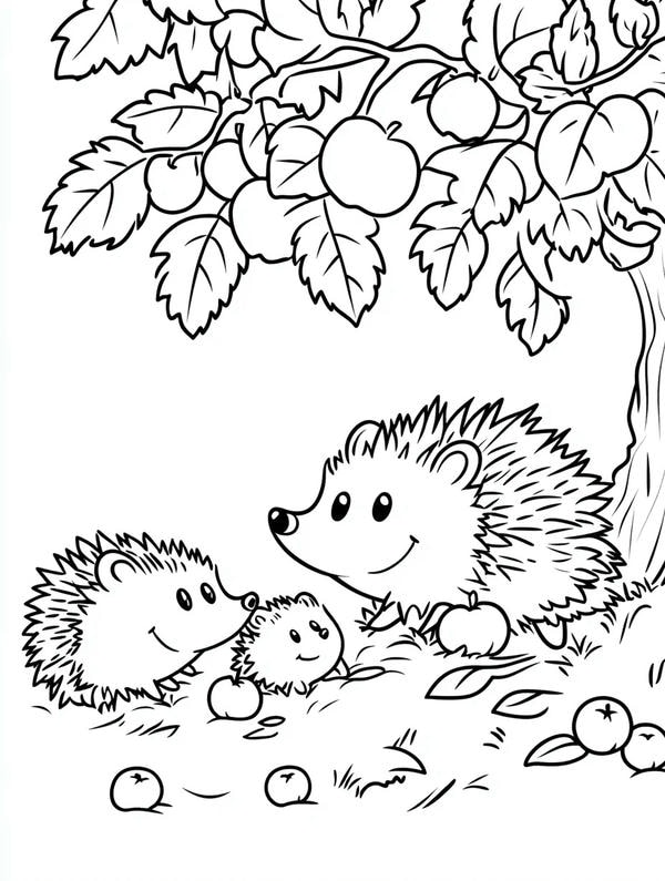 tranh tô màu con vật sống trong rừng 11