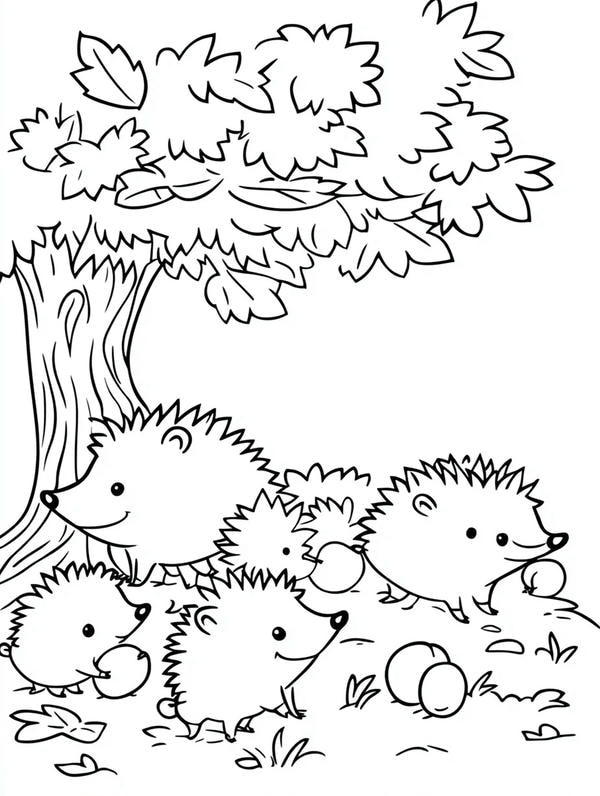 tranh tô màu con vật sống trong rừng 12