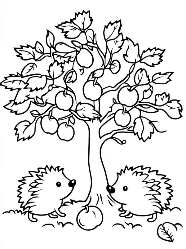 tranh tô màu con vật sống trong rừng 13