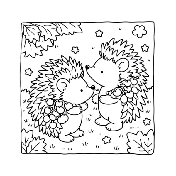 tranh tô màu con vật sống trong rừng 14