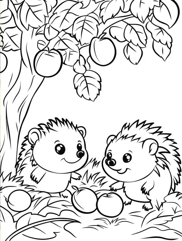 tranh tô màu con vật sống trong rừng 14