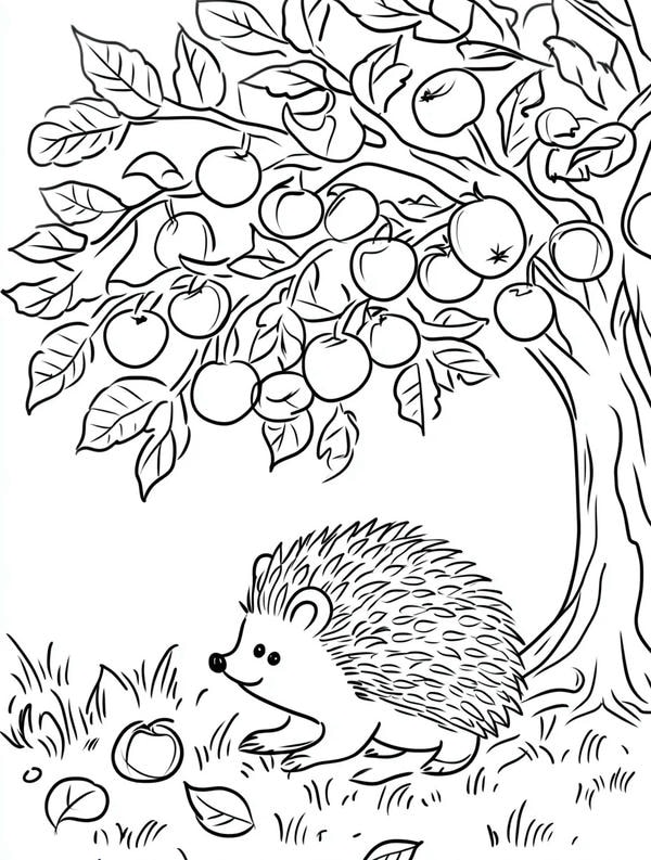 tranh tô màu con vật sống trong rừng 15