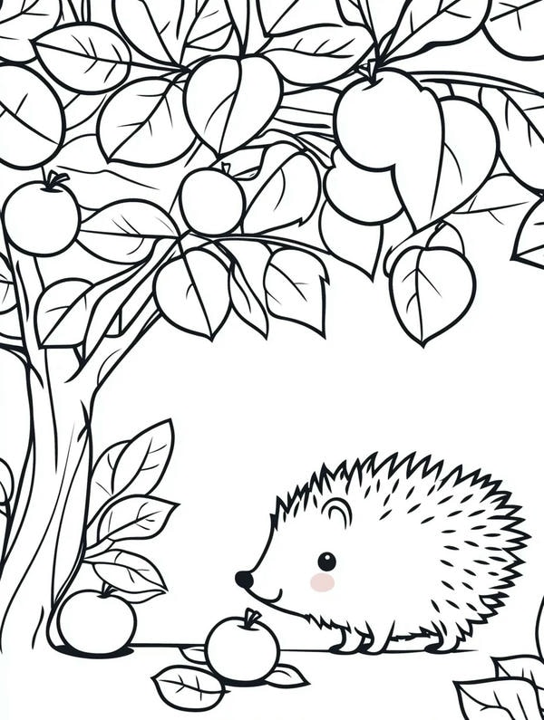 tranh tô màu con vật sống trong rừng 16