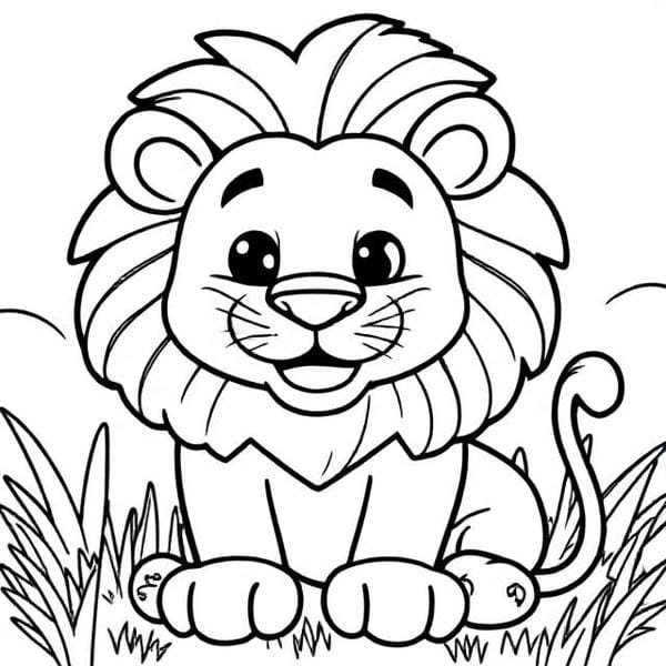 tranh tô màu con vật sống trong rừng 17