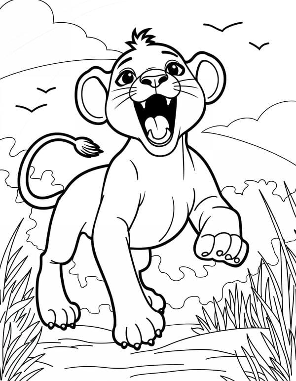 tranh tô màu con vật sống trong rừng 19