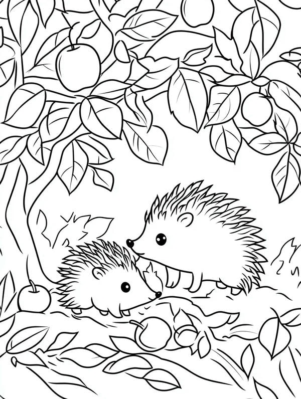 tranh tô màu con vật sống trong rừng 19