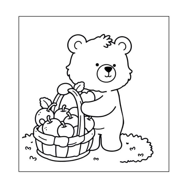 tranh tô màu con vật sống trong rừng 2