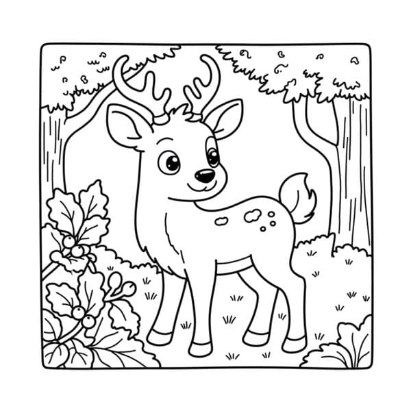 tranh tô màu con vật sống trong rừng 20