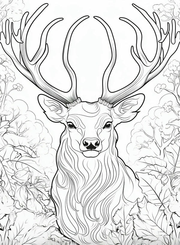 tranh tô màu con vật sống trong rừng 21