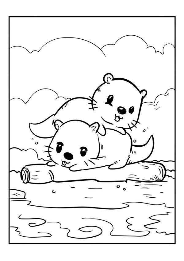 tranh tô màu con vật sống trong rừng 22