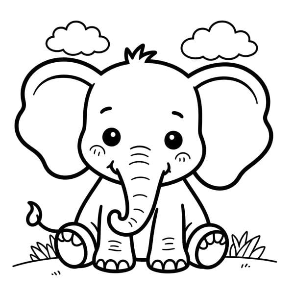 tranh tô màu con vật sống trong rừng 24