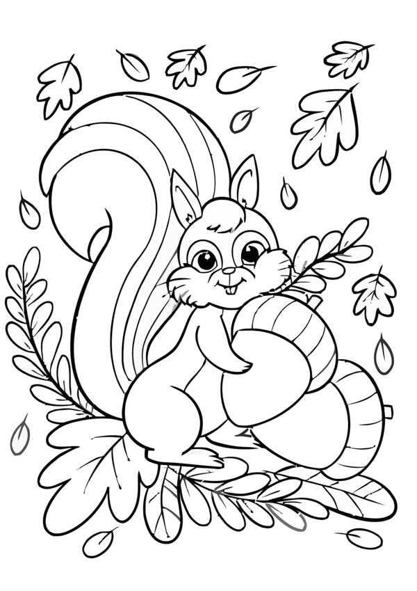 tranh tô màu con vật sống trong rừng 24