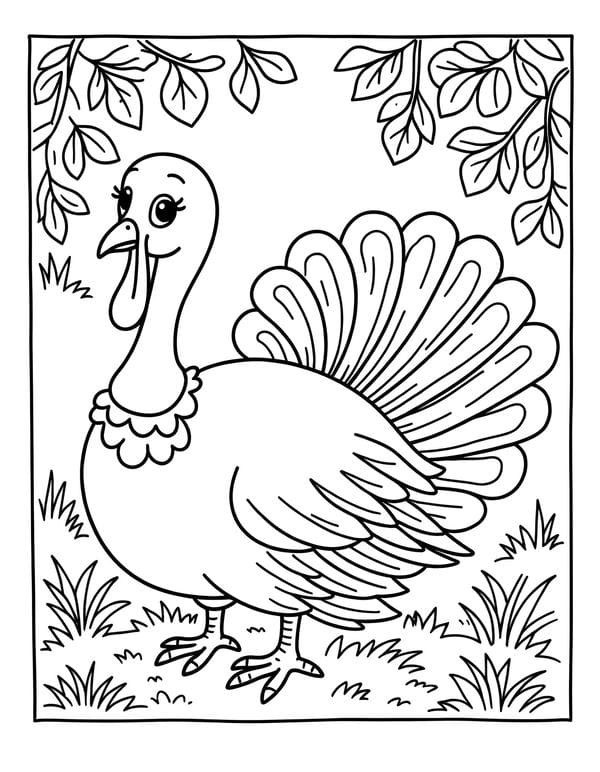 tranh tô màu con vật sống trong rừng 25