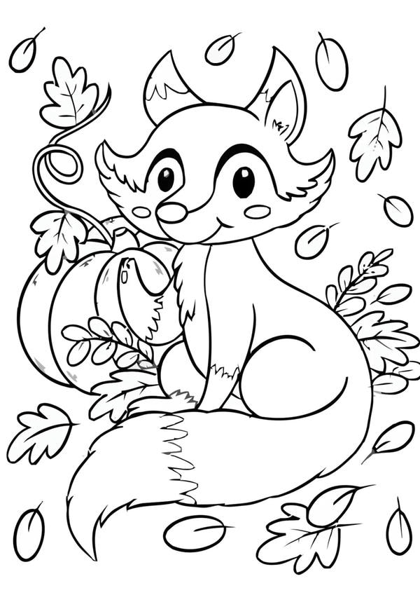 tranh tô màu con vật sống trong rừng 26