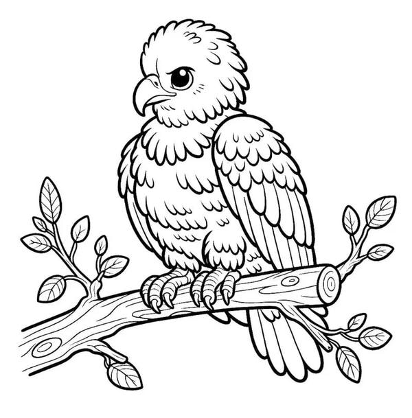 tranh tô màu con vật sống trong rừng 28