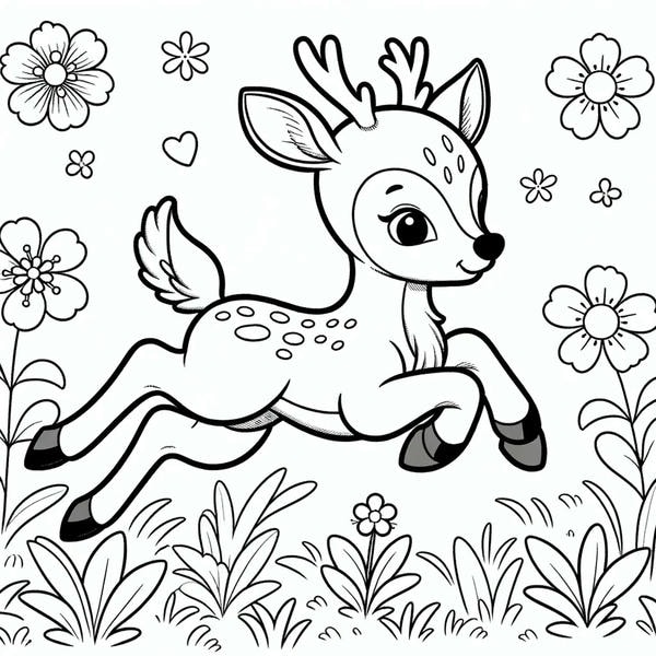 tranh tô màu con vật sống trong rừng 3