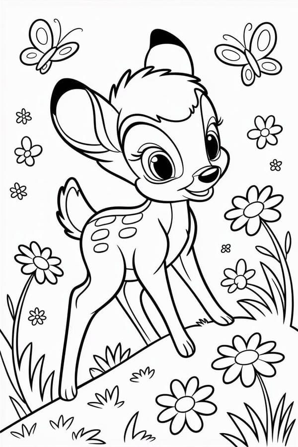 tranh tô màu con vật sống trong rừng 32