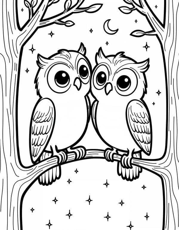 tranh tô màu con vật sống trong rừng 34