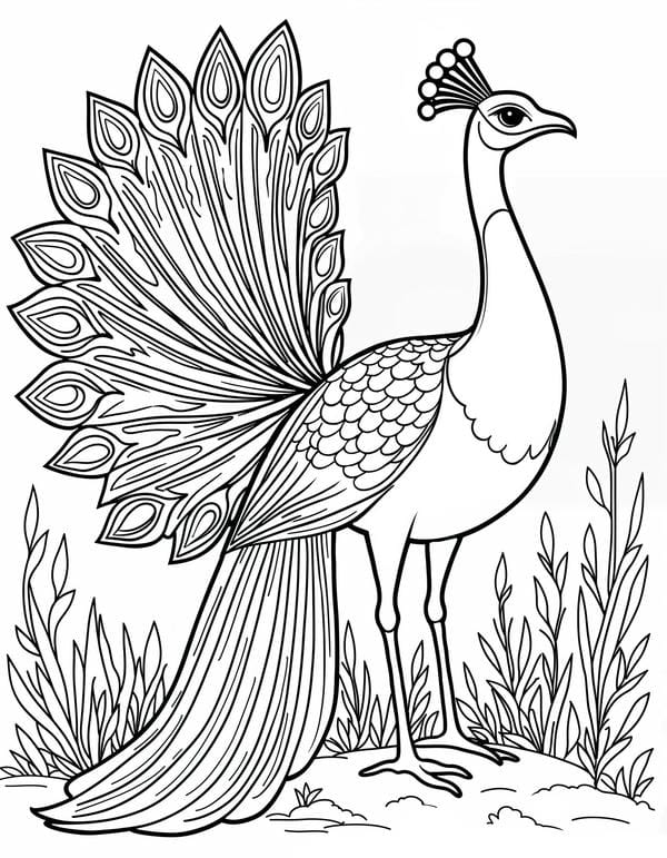 tranh tô màu con vật sống trong rừng 36