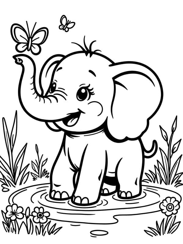 tranh tô màu con vật sống trong rừng 6