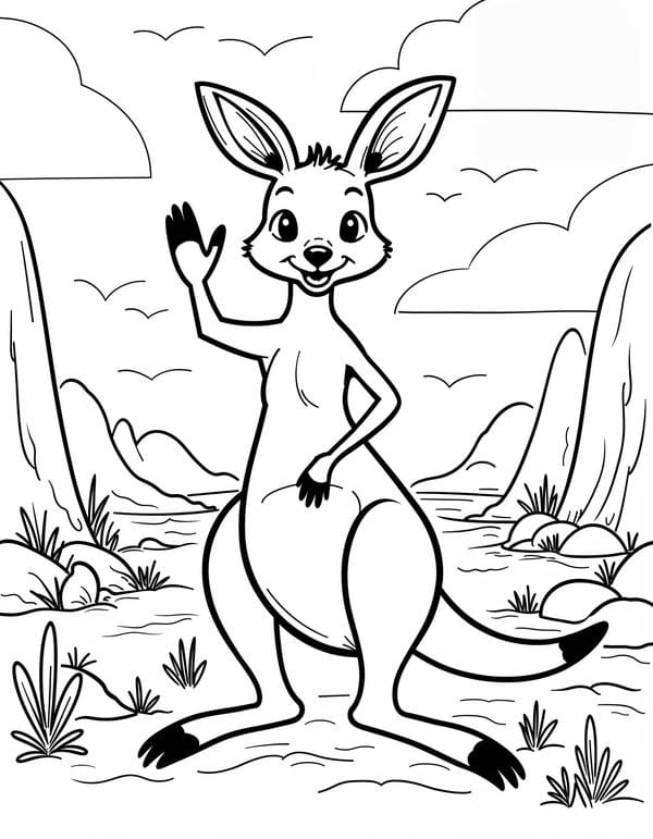 tranh tô màu con vật sống trong rừng 8