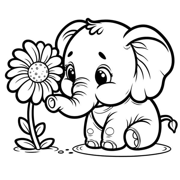 tranh tô màu con vật sống trong rừng 8